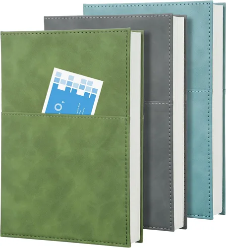 Miniatura 11 de Comix Paquete de 8 cuadernos rayados para el trabajo, 240 páginas, 5.5 x 8.3 pulgadas, tapa dura, tamaño A5 mediano a rayas universitarias