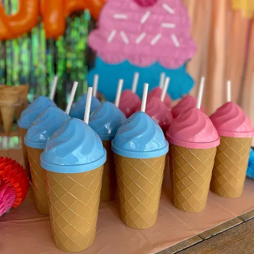 Miniatura 2 de Fun Express Ice It - Paquete de 12 fiestas con forma de hielo para niños, sin BPA para fiestas de cumpleaños y eventos de verano
