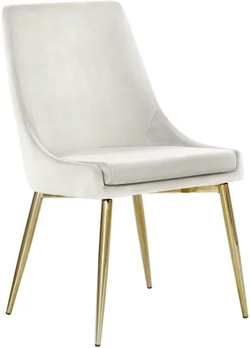 Miniatura 5 de Meridian Furniture Karina Collection Modern - Silla de comedor contemporánea tapizada de terciopelo con patas de metal resistentes.