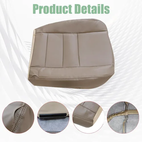Miniatura 6 de Priprilod Funda de asiento de repuesto para parte inferior del lado del conductor, color bronceado, compatible con Ford F250 F350 Super Duty Lariat