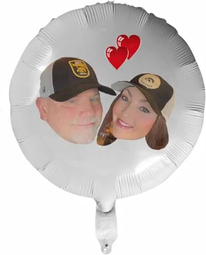 Miniatura 10 de Globo personalizado con cara, fotos personalizadas, globos de feliz cumpleaños, globos con nombre personalizado para regalos de fiesta de aniversario