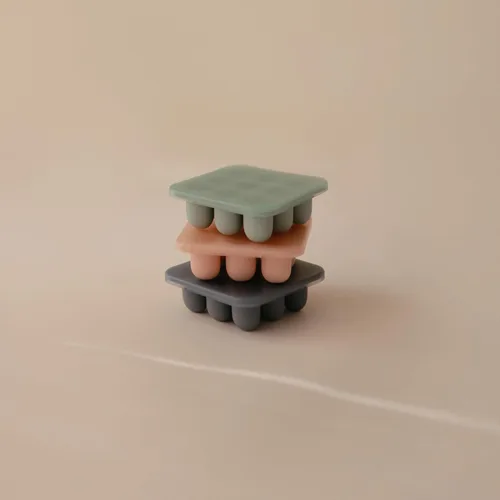 Miniatura 7 de mushie Bandeja de congelador con tapa para alimentos frescos para bebés congelados, 9 tazas x 0.5 onzas, contenedor de almacenamiento sin BPA (rubor)