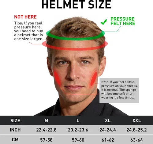Miniatura 7 de SPARK Casco de motocicleta de cara completa para adultos, aprobado por DOT, ligero y ventilado, doble visera para hombres y mujeres, motos de nieve