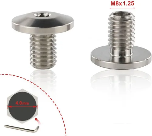 Miniatura 2 de Tornillos de acero inoxidable para orificios de espejo de motocicleta, ajuste universal para Svartpilen/Vitpilen, CB500F/CRF250L, FZ-09/Tenere 700