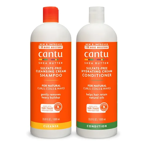 Miniatura 11 de Cantu Champú y acondicionador con manteca de karité para cabello natural, 13.5 fl oz (paquete de 2)