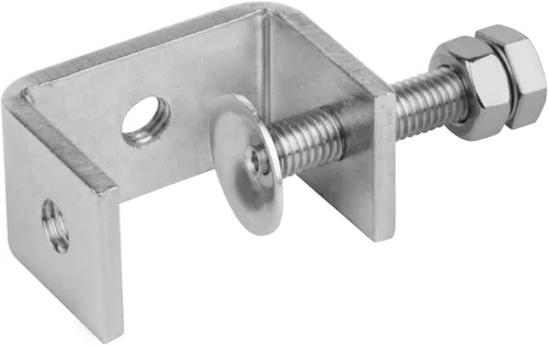 Miniatura 3 de Paquete de 6 abrazaderas pequeñas de acero inoxidable 304 para escritorio de carpintería, abrazadera de viga resistente, apertura de mandíbula