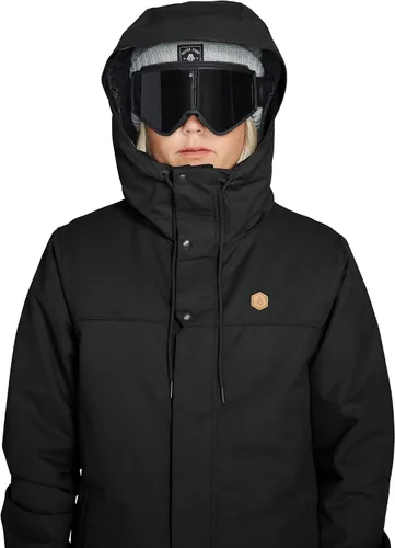Miniatura 7 de Volcom Chaqueta con capucha Bolt para mujer con aislamiento para snowboard y esquí Negro