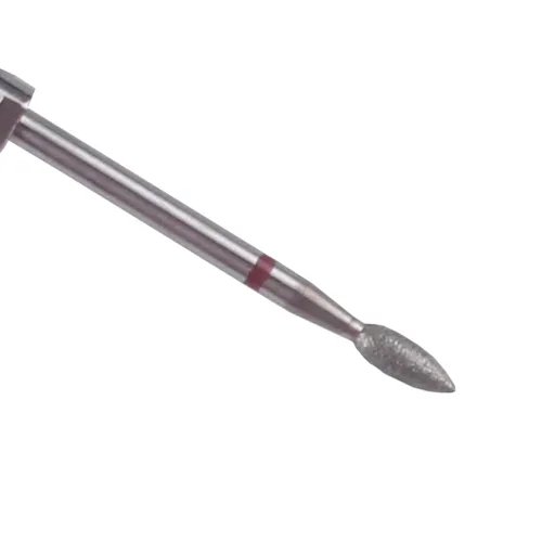 Miniatura 5 de Juego de brocas para cutícula de llama, 6 piezas, vástago 3/32 Pro Diamond Nail Bit Set Para manicura de salón de uñas, uso natural o acrílico