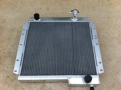 Miniatura 4 de Radiador de aluminio + cubierta + ventilador para 1970-1980 79 78 77 76 75 74 73 72 71 Toyota Land cruiser FJ40 FJ45 Landcruiser MT