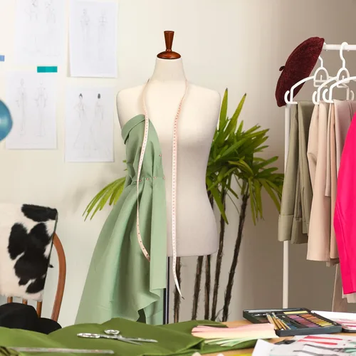 Miniatura 6 de Bonnlo Forma de Vestido Femenino Mejorada, Cuerpo de Maniquí Torso con Soporte de Madera de Caucho Ajustable para Exhibición de Vestidos y Joyas