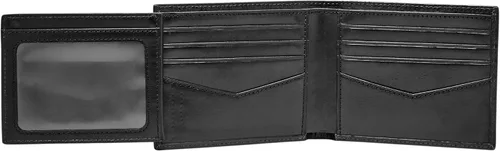 Miniatura 3 de Fossil Ryan - Cartera plegable de piel con bloqueo RFID y ventana de identificación abatible para hombre