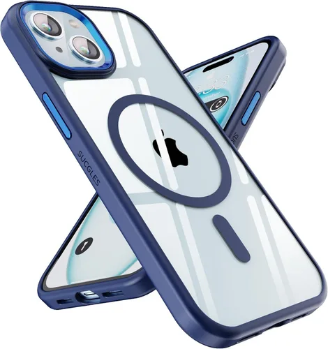 Miniatura 54 de SUCGLES Funda para iPhone 13 Pro Max con MagSafe, imán ultra fuerte N56, protección contra caídas de 12 pies, antiamarilleo, funda magnética