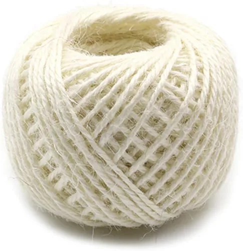 Miniatura 25 de Cuerda de yute verde de 54 yardas/rollo de 0.079 pulgadas, cuerda de cáñamo, cuerda gruesa fuerte, envoltura de cuerda gruesa, boda, manualidades