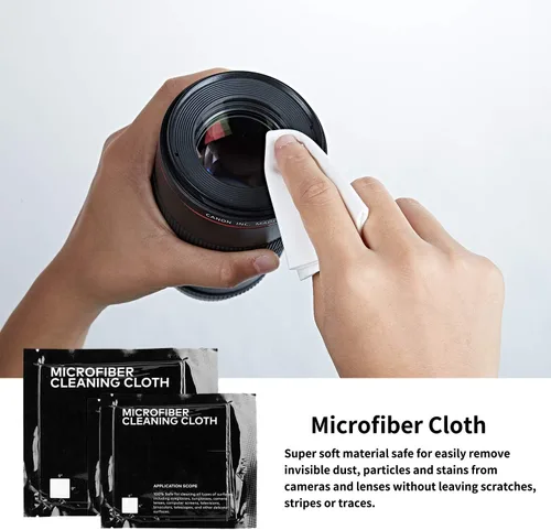 Miniatura 4 de Kit profesional de limpieza de cámaras DSLR con hisopos de limpieza APS-C, paños de microfibra, bolígrafo de limpieza de cámara, para lente