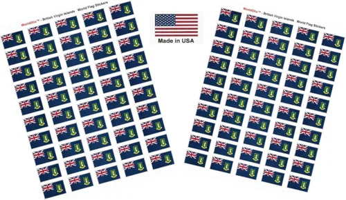 Miniatura 152 de 100 calcomanías de la bandera de Alaska; 1.5" x 1" hechas en Estados Unidos, calcomanías autoadhesivas de la bandera del estado para álbumes
