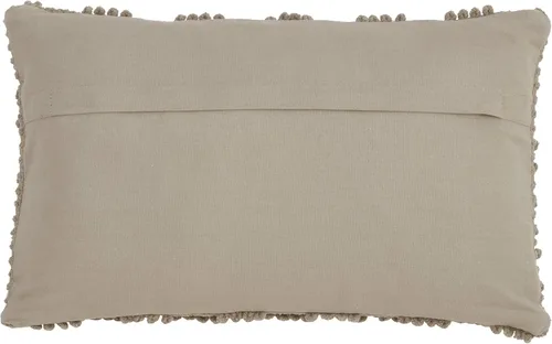 Miniatura 2 de SARO LIFESTYLE Almohada Nubby con relleno de plumón Gris
