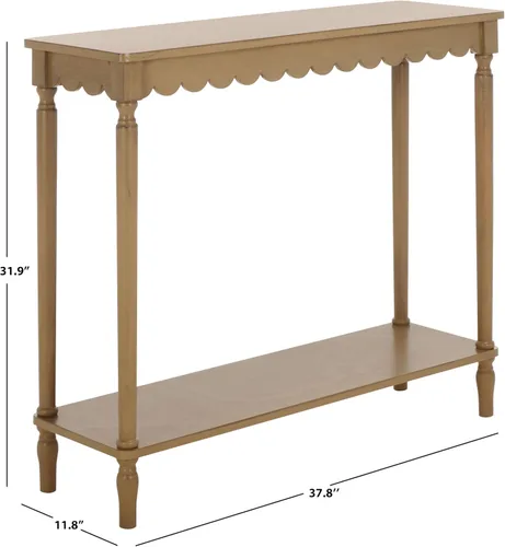 Miniatura 3 de SAFAVIEH Home Collection Haven French Country Farmhouse - Mesa consola marrón desierto para entrada, sala de estar, vestíbulo
