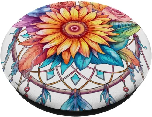 Miniatura 2 de Atrapasueños de girasol PopSockets PopGrip intercambiable