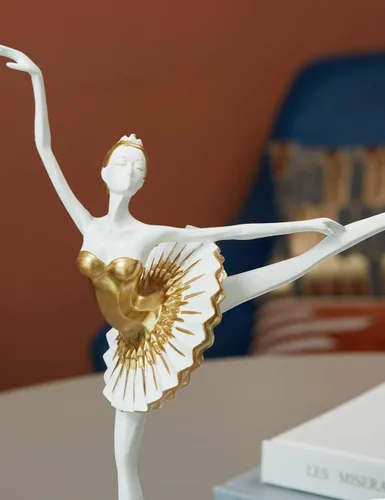 Miniatura 7 de HAUCOZE - Estatua de bailarina de bailarina, escultura de yoga para mujer, decoración moderna, 12 pulgadas