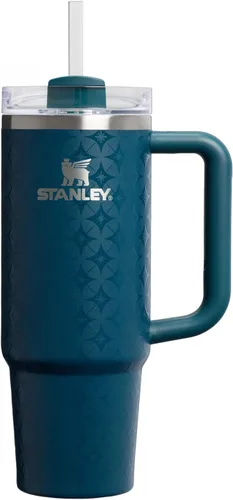 Miniatura 151 de Stanley Quencher H2.0 - Vaso de acero inoxidable con asa, pajilla y tapa FlowState giratoria de 3 posiciones; aislamiento térmico, sin BPA; apto