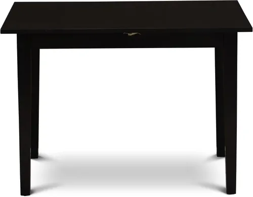 Miniatura 13 de East West Furniture NOAB5-BLK-06 - Juego de comedor de 5 piezas que incluye una mesa de comedor rectangular con hoja de mariposa y 4 sillas Parson
