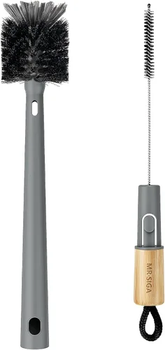 Miniatura 9 de MR.SIGA Water Bottle Brush and Straw Cleaner Brush, Long Handle Bottle Cleaner Brush, 2 in 1 Bottle Cleaning Brush for Sports Bottles, Baby Bottles