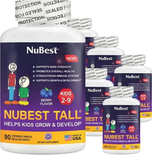 Miniatura 6 de NuBest Tall Kids - Ayuda a los niños a crecer y desarrollarse saludablemente - Apoyo a la inmunidad y la fuerza ósea - Multivitaminas y minerales