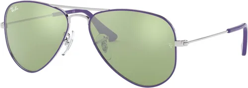 Miniatura 23 de Ray-Ban Junior Rj9506s - Gafas de sol de aviador de metal para niños Plata/Gris Espejo Plata