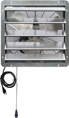 Miniatura 12 de iLIVING Ventilador de escape de obturación de 20 pulgadas, resistencia a la corrosión, velocidad única