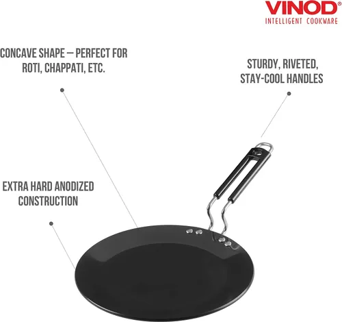 Miniatura 3 de Vinod Roti Tawa Anodizado Duro 28 cm (11") - Plancha para Crepas