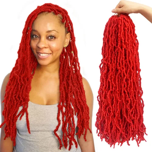 Miniatura 35 de 36 pulgadas, 7 paquetes de rastas suaves de ganchillo de cabello entero, no extendidas, largas y largas, trenzas de pelo sintético preenrolladas, 1b
