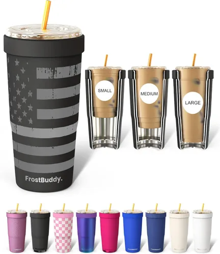 Miniatura 56 de Frost Buddy Togo Buddy 30oz Stainless Steel Vacuum Insulated Tumbler To Go Coffee Cup – Iced Coffee Sleeve, Travel Mug, Thermal Cup for Hot & Cold