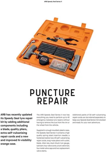 Miniatura 6 de ARB 10000011 Speedy Seal 2 - Kit Universal de Reparación de Neumáticos de Uso Intensivo para Auto, Camión, RV, Jeep, ATV, Motocicleta, Tractor