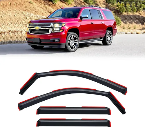 Miniatura 16 de Protectores de lluvia en canal para Jeep Grand Cherokee L 2021-2026, protectores de visera de ventana, deflector de ventilación, sombra viento humo