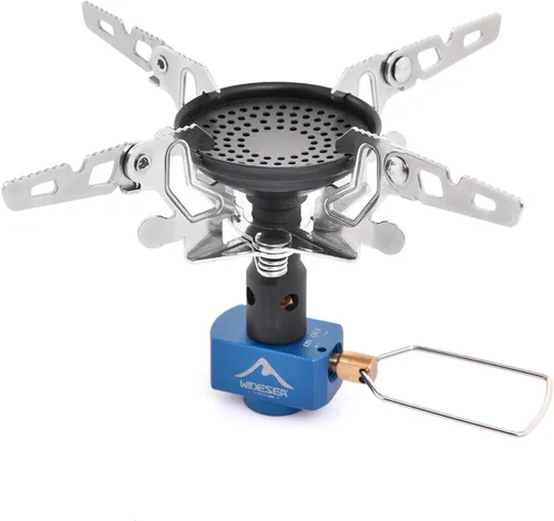 Miniatura 9 de Widesea Estufa de mochilero 3300W Estufa de camping Quemador de gas portátil con Iginitor Mini Ultraligero Equipo de senderismo Equipo al aire libre