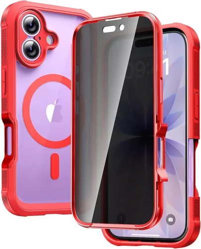 Miniatura 194 de Diaclara - Funda compatible con iPhone 11, carcasa resistente de cuerpo completo con protector de pantalla integrado sensible al tacto y Transparente