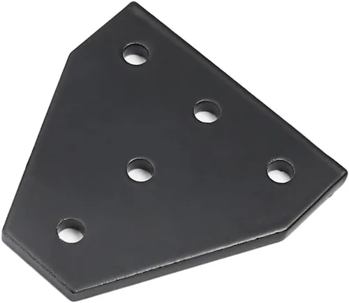 Miniatura 5 de Aicosineg Placa de unión exterior de aleación de aluminio en forma de T de 2.36 x 2.36 x 0.16 pulgadas (largo x ancho x alto) con herrajes