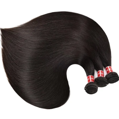 Miniatura 7 de Manojos de cabello humano lacio de 16, 18, 20 pulgadas, 12A, extensiones de cabello humano virgen brasileño 100% sin procesar, extensiones