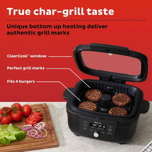 Miniatura 4 de Instant Pot Freidora de aire 6 en 1 y parrilla interior con horneado, recalentamiento y deshidratación, de los fabricantes de olla instantánea