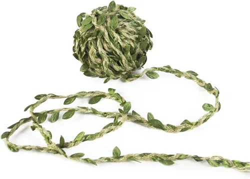 Miniatura 5 de David accessories Cinta de Adorno de Hojas Doradas Cordón - 20 Yardas - para Manualidades DIY Fiestas Bodas Decoración del Hogar (Dorado)