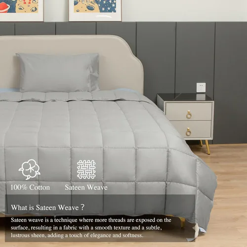 Miniatura 3 de Sunflower Edredón Individual Extragrande para Dormitorio, Inserto para Duvet Twin XL, Relleno Alternativo al Plumón, 100% Algodón, Todo el Año