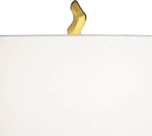 Miniatura 3 de Possini Euro Design Lámpara de Mesa Auxiliar Escultura Orgánica de 29" de Alto Moderna Glamorosa de Lujo Acabado Dorado Pantalla Individual de Tela