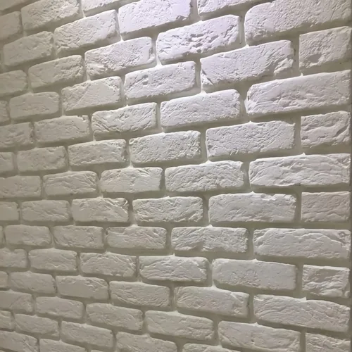 Miniatura 4 de 20 carillas blancas de ladrillo sintético, ladrillo fino de 8 x 2.4 pulgadas, azulejos de pared, ladrillos de pared 3D para decoración de pared
