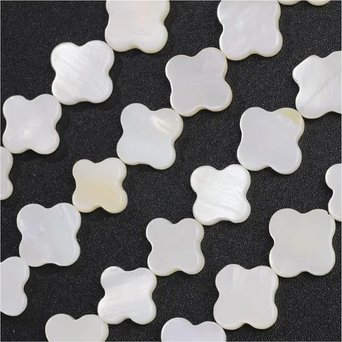 Miniatura 15 de Firstmeet 160 cuentas de madreperla natural de 0.236 pulgadas (0.236 in), cuentas redondas para hacer joyas, collares, pulseras y aretes