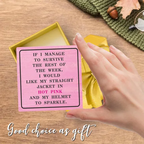 Miniatura 4 de Decoración rosa de oficina: si logro sobrevivir esta semana, me gustaría que mi chaqueta recta estuviera en rosa intenso y mi casco destellara