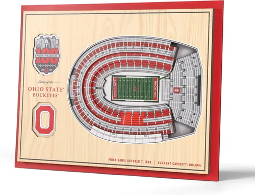 Miniatura 20 de YouTheFan NCAA Florida Gators Arte de Pared 3D StadiumView de 5 Capas - Estadio Ben Hill Griffin, 13.00" x 17.00