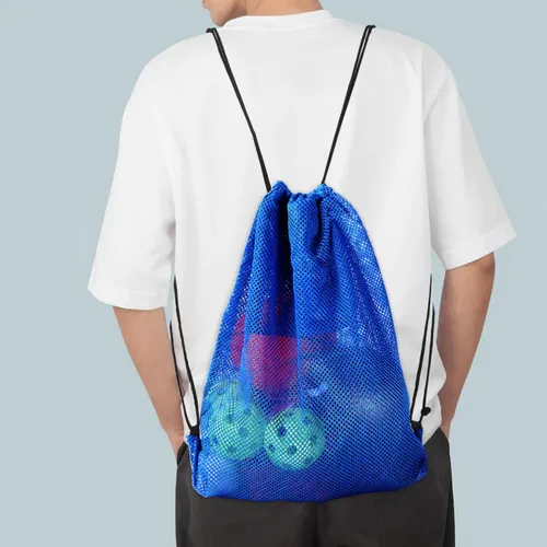 Miniatura 48 de GSE Games & Sports Expert Bolsa de malla con cordón para béisbol, pelotas de pickleball, pelotas de golf, gimnasio, equipo de natación, lavandería