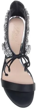 Miniatura 6 de Jewel Badgley Mischka Thamar Crystal Strappy Block Heel