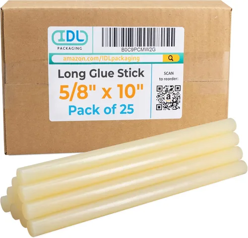Miniatura 18 de IDL Packaging Barras de pegamento caliente de tamaño completo de 5/8 x 10 pulgadas para pistolas de pegamento, transparentes (paquete de 10)