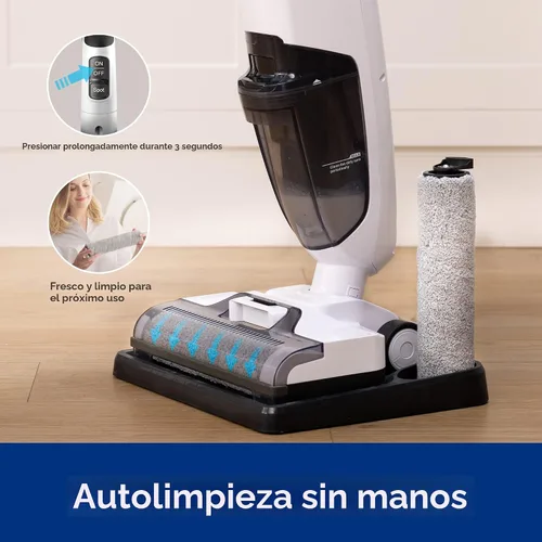 Miniatura 5 de Tineco iFLOOR 2 - Aspiradora y trapeadora inalámbrica para pisos húmedos y secos, limpieza en un solo paso para pisos duros, ideal para suciedad